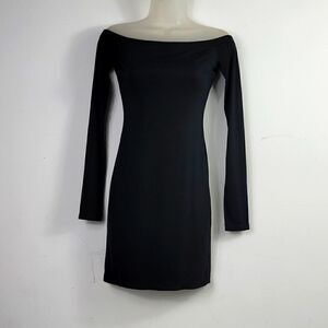 T By Alexander Wang Black Off Shoulder Dress Size XS
